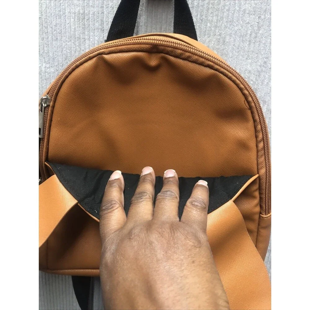 Pokémon Eevee Bioworld  Backpack Book Bag Caramel Brown 3D Face